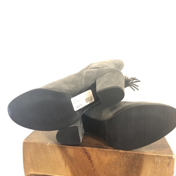 Gray Suede Heeled Boots by Daniela *New* - Picture 5 of 7